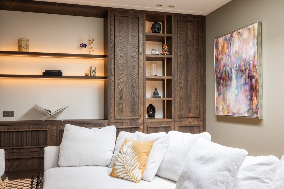 Een warm interieur met een luxe uitstraling
